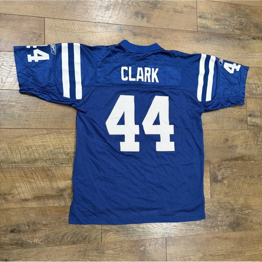 Vintage Indianapolis Colts Dallas Clark‎ #44 Reebok Jersey Large Blue NFL